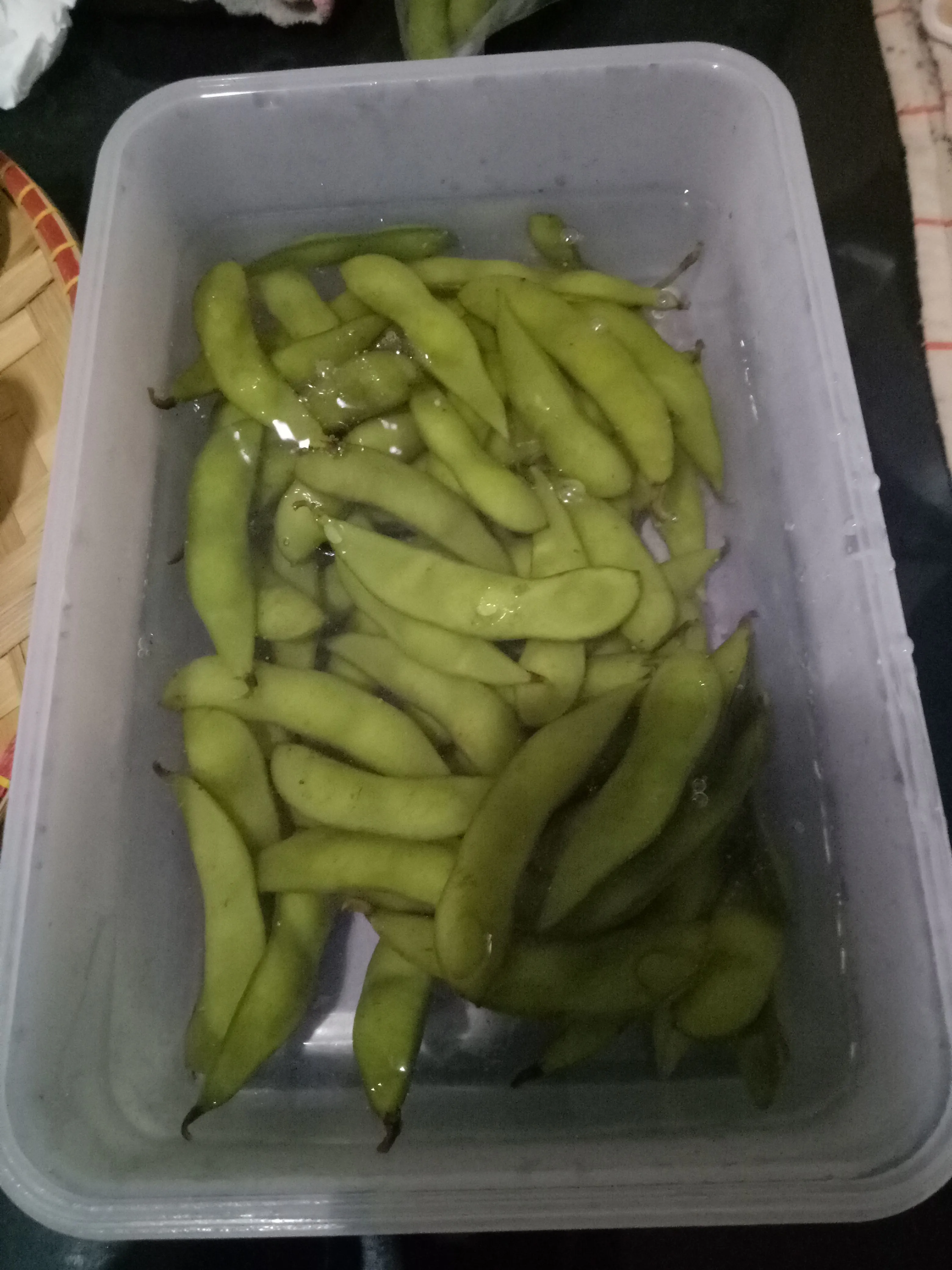 Step 2 Edamame Pedas Manis