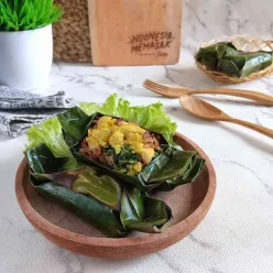 Nasi Merah Bakar Ayam Kemangi