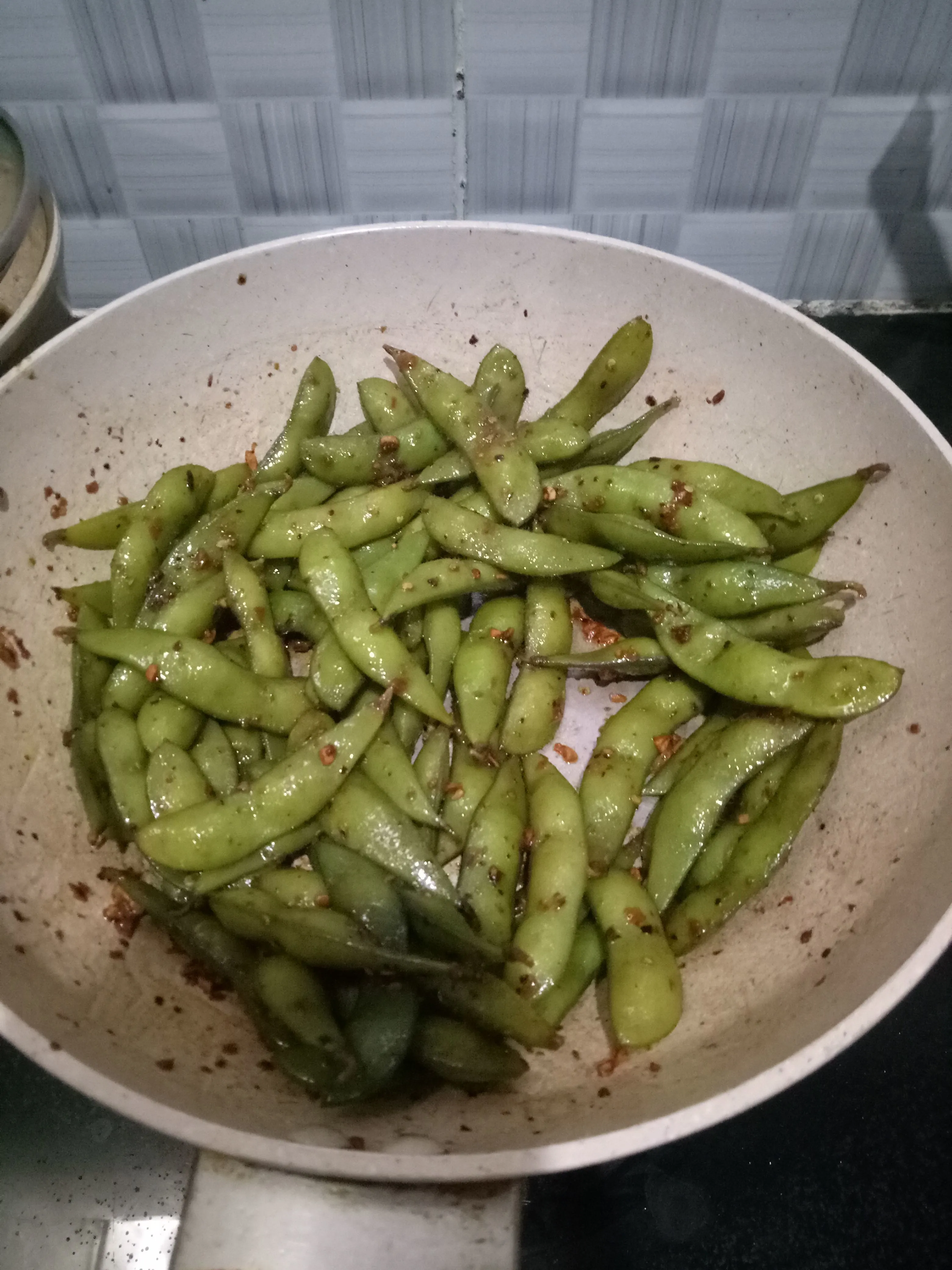 Step 5 Edamame Pedas Manis
