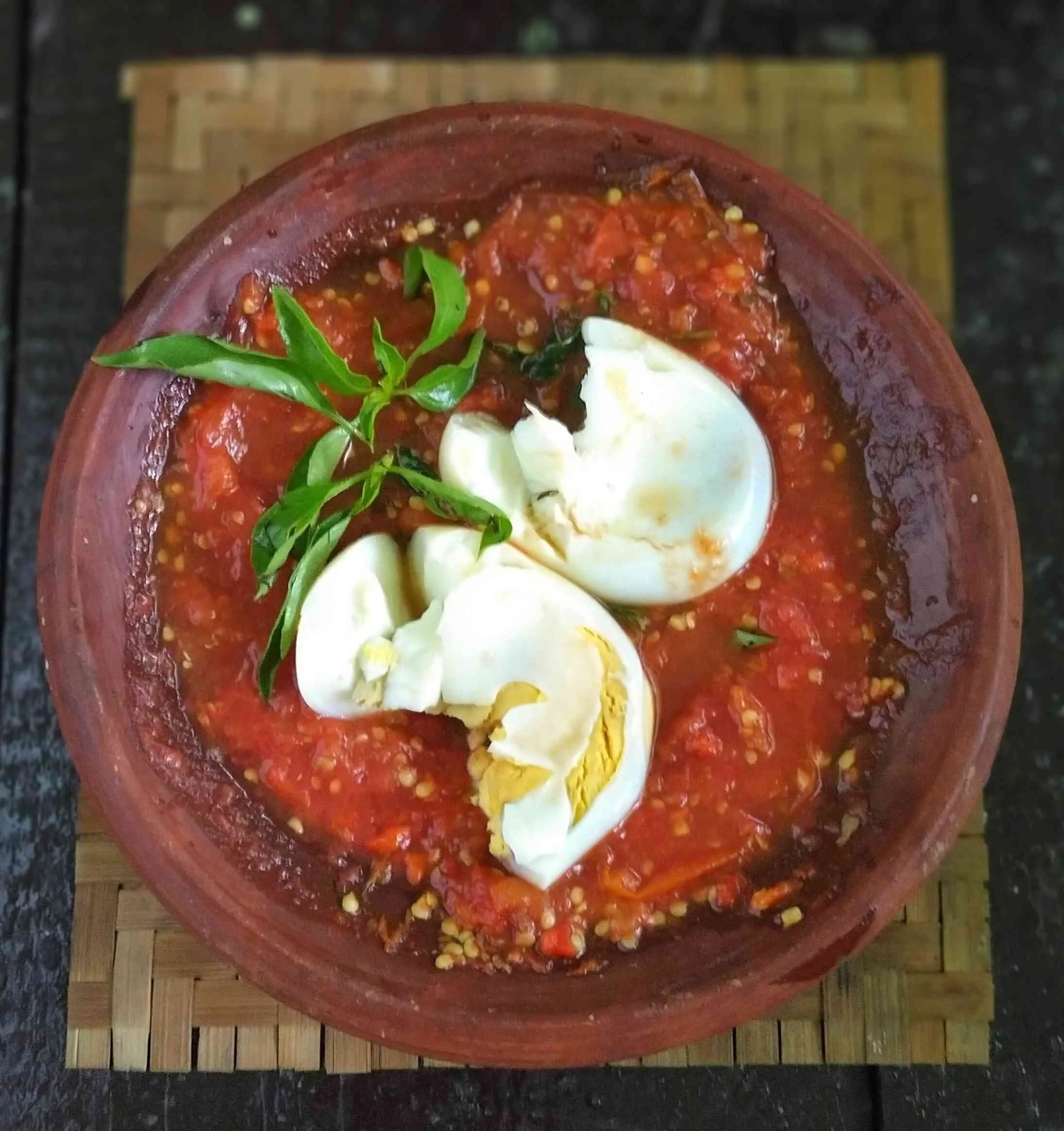 Telur Kukus Penyet Sambal