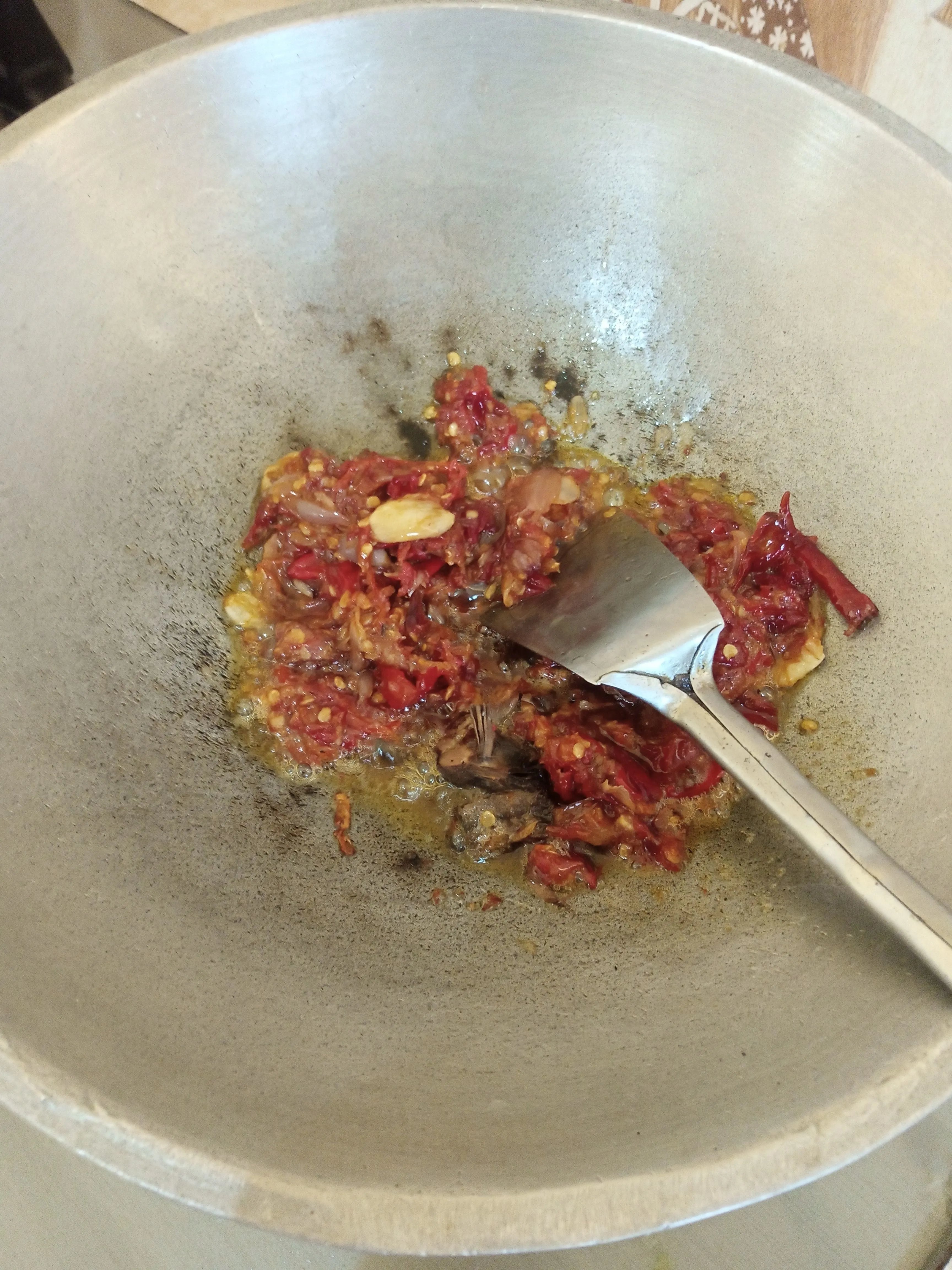 Step 4 Tumis Hitam Cumi Asin Pete
