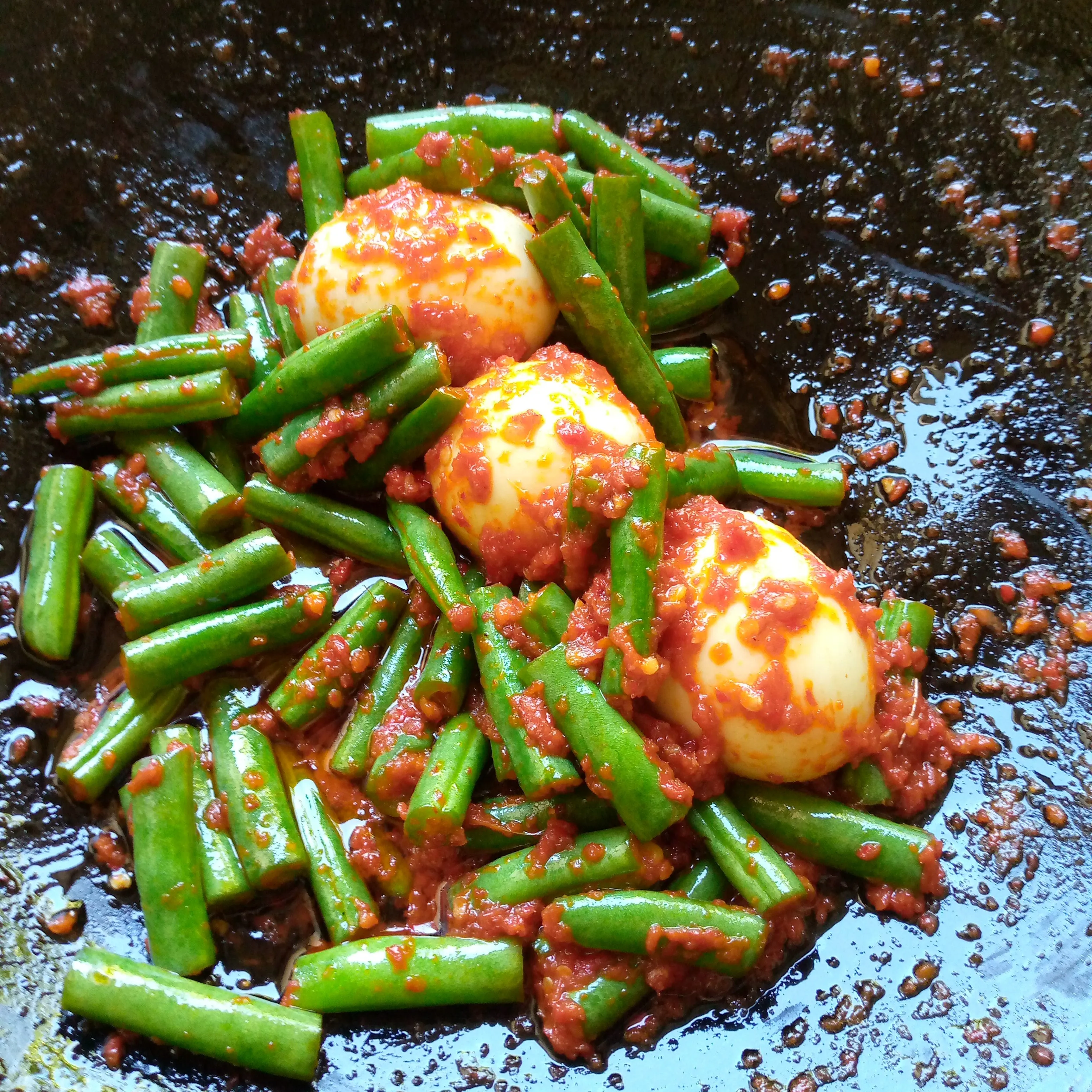 Step 5 Sambal Telur dan Buncis