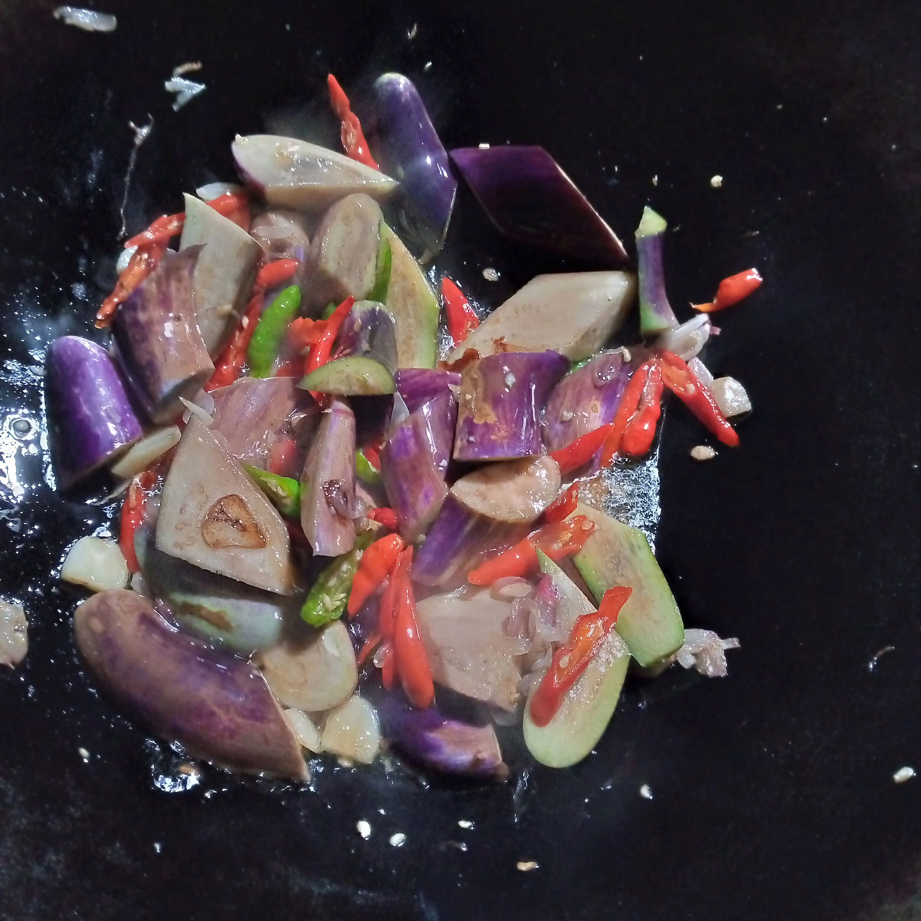 Step 5 Tumis Terong Ikan Asin
