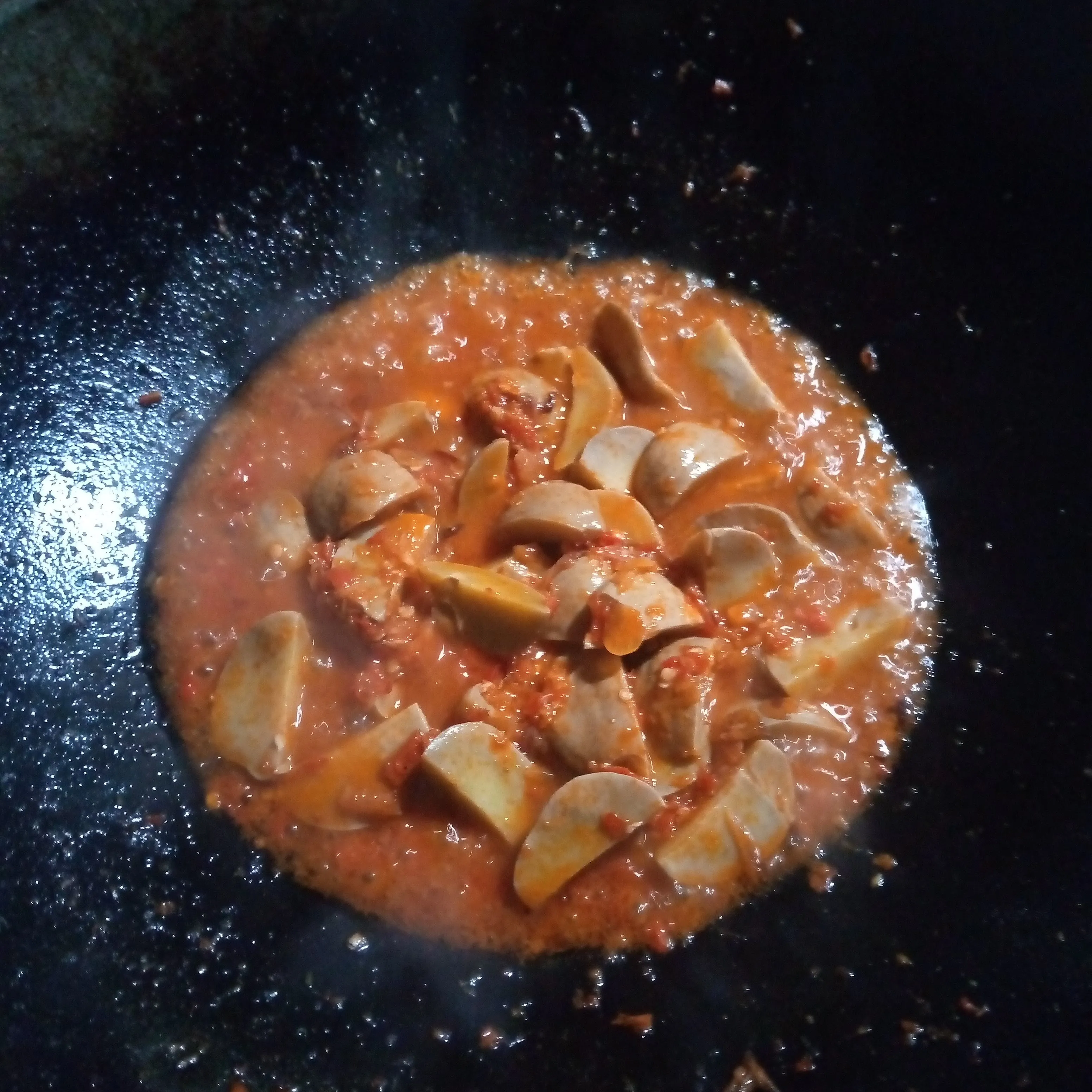 Step 7 Balado Ayam dan Jengkol