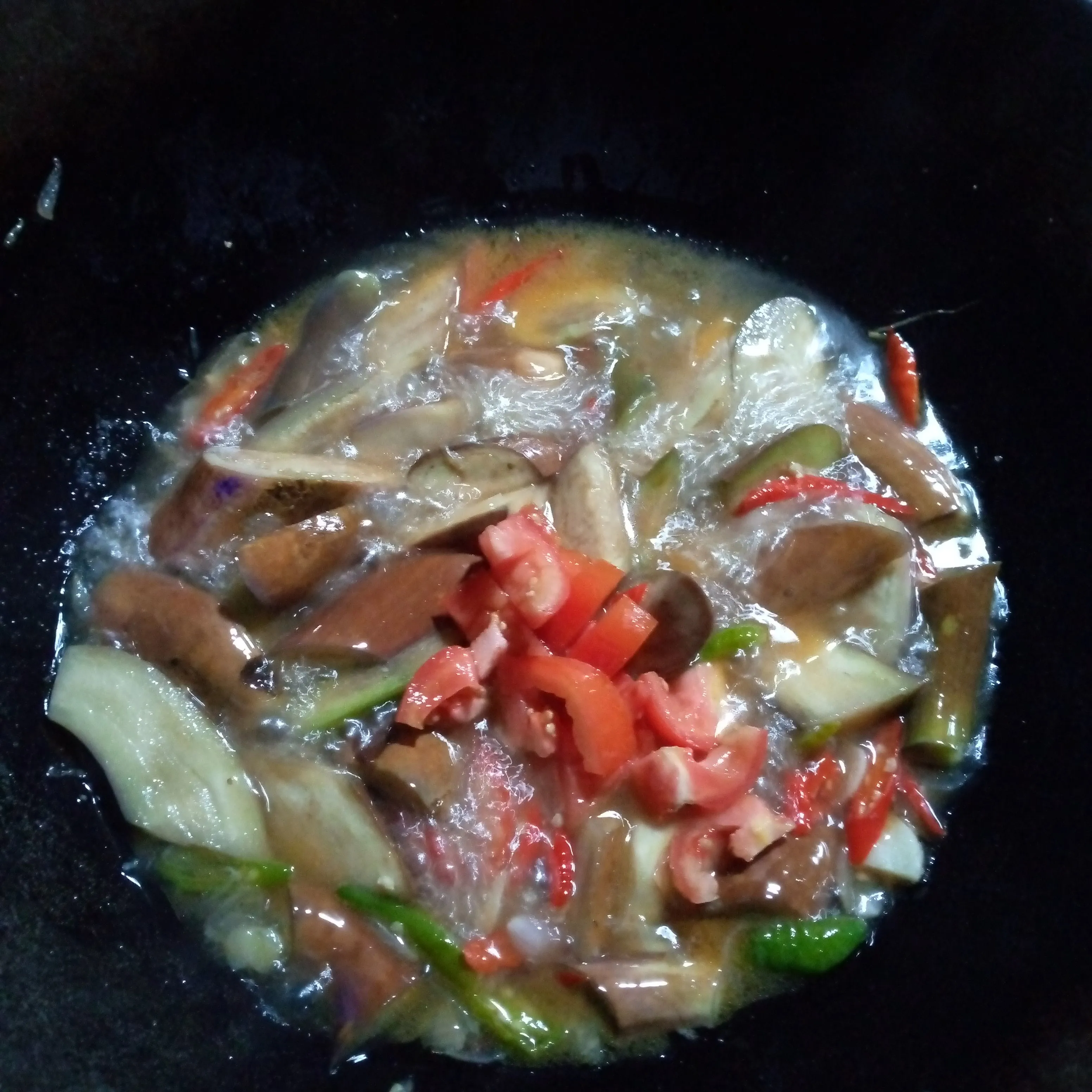 Step 7 Tumis Terong Ikan Asin