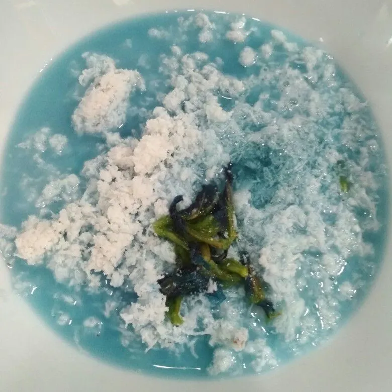Step 3 Bubur Sumsum Bunga Telang