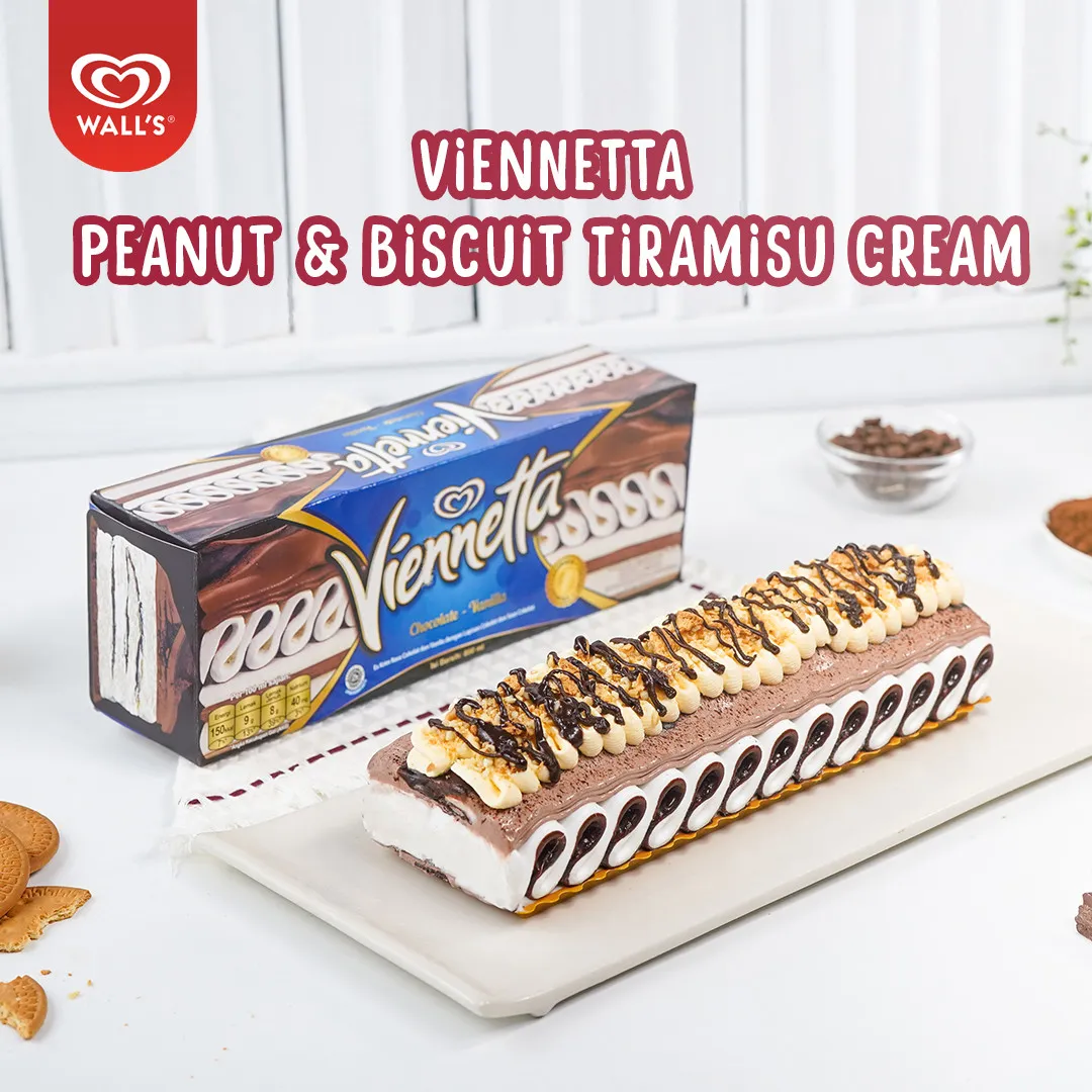 Vienetta Peanut & Biscuit Tiramisu Cream