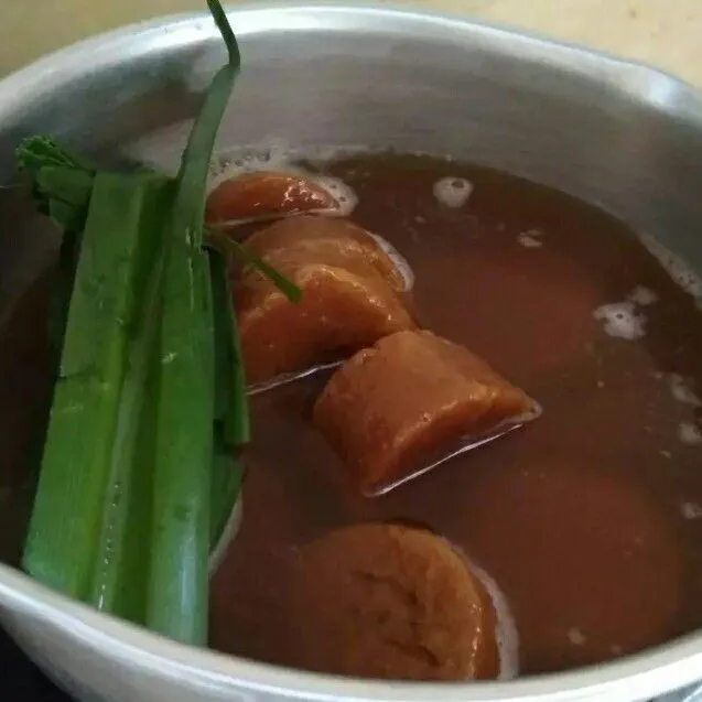 Step 1 Bubur Sumsum Bunga Telang