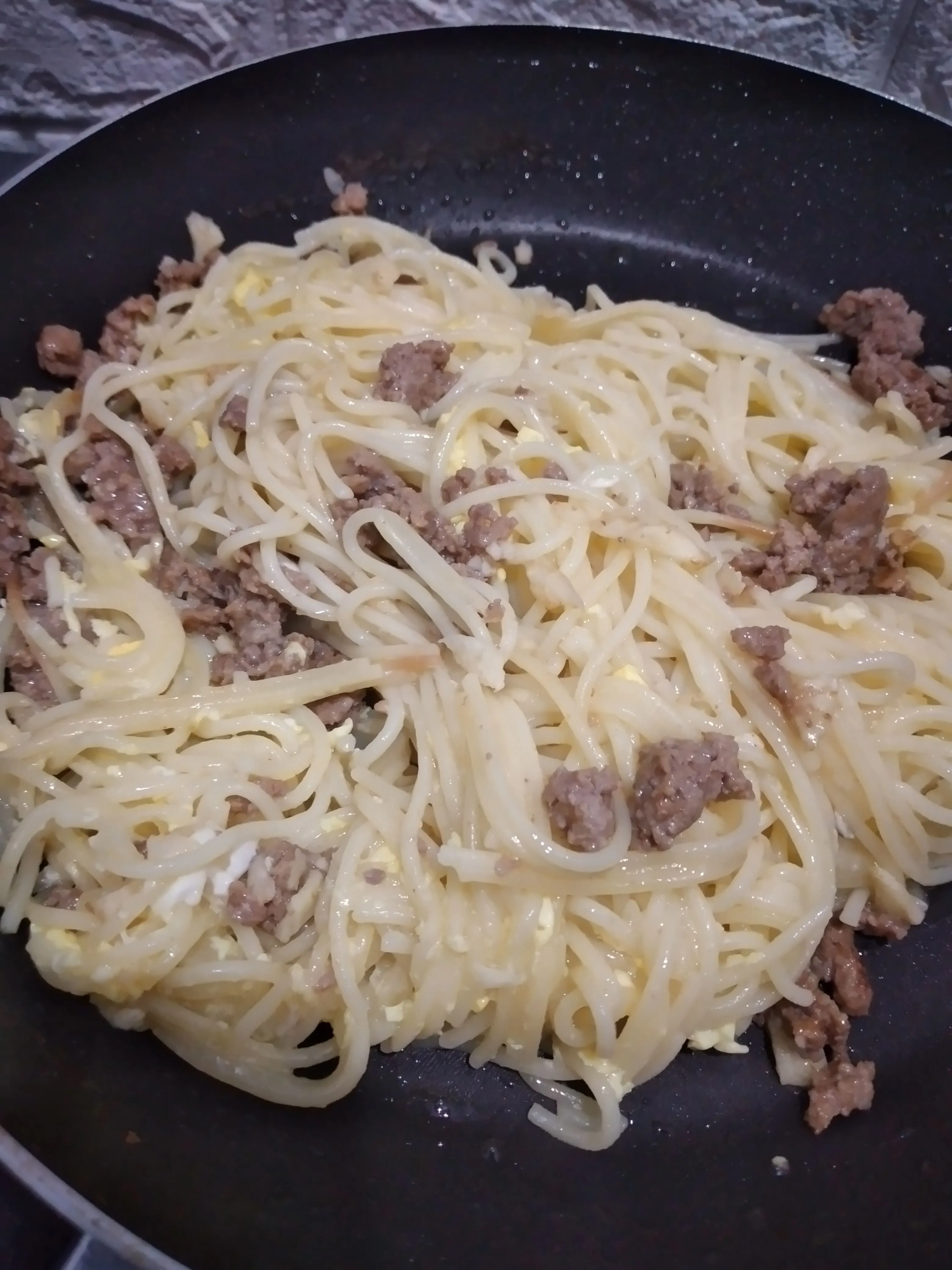 Step 5 Spaghetti Telur Daging Cincang