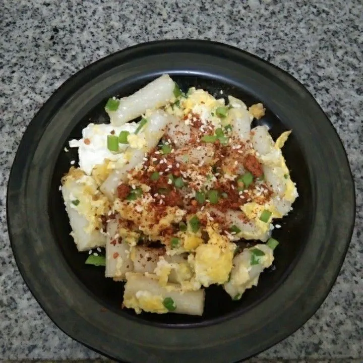 Step 7 Tteokbokki Telur Keju Pedas
