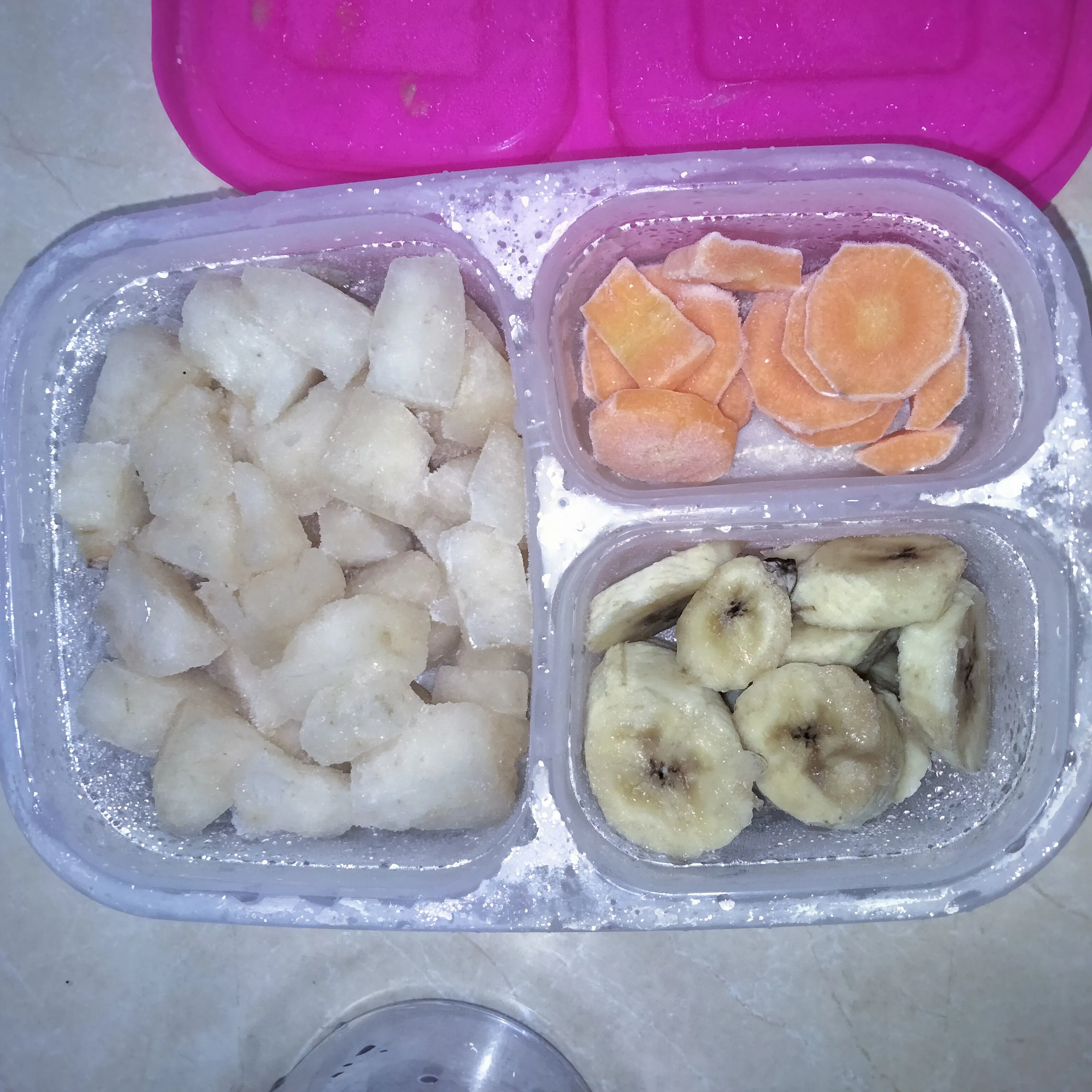 Step 1 Smoothies Bowl (Wortel Pisang Pir)