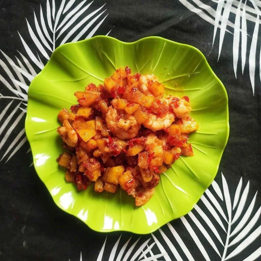 Udang Kentang Bumbu Merah