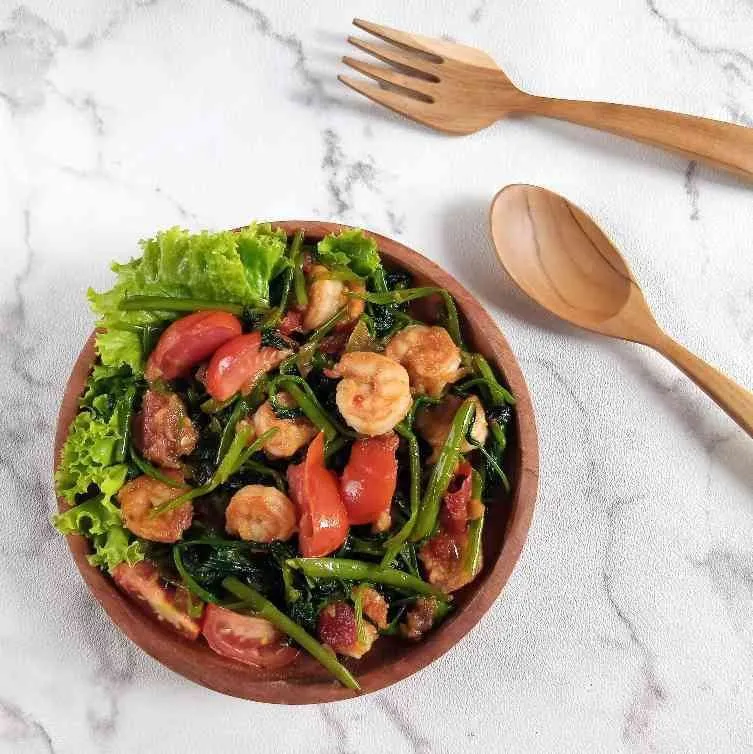 Kangkung Udang Masak Kencur Belacan