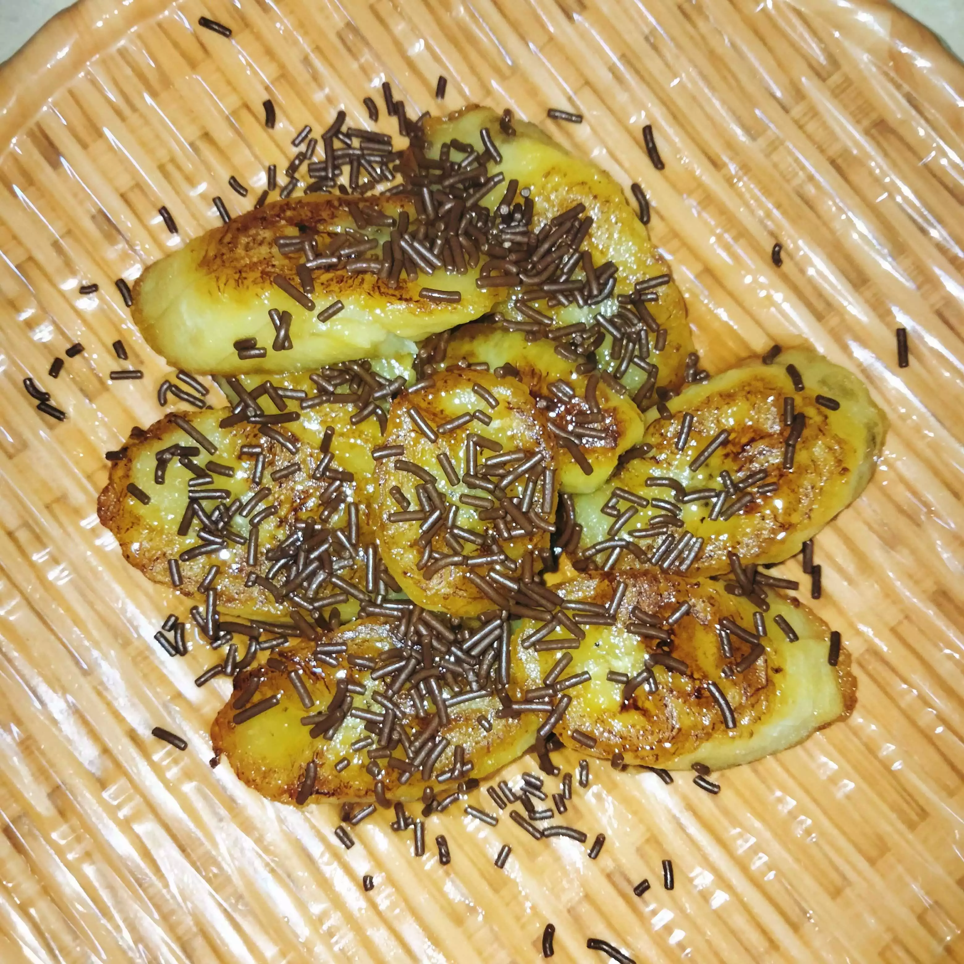 Step 7 Pisang Bakar Coklat Keju