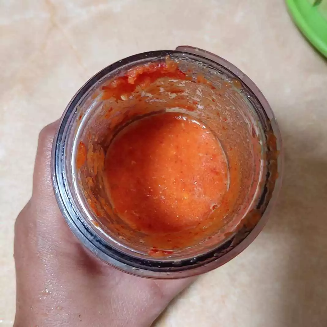 Step 1 Terong Tempe Balado