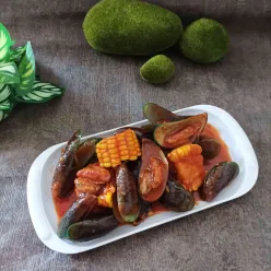 Kerang Hijau Saos Padang
