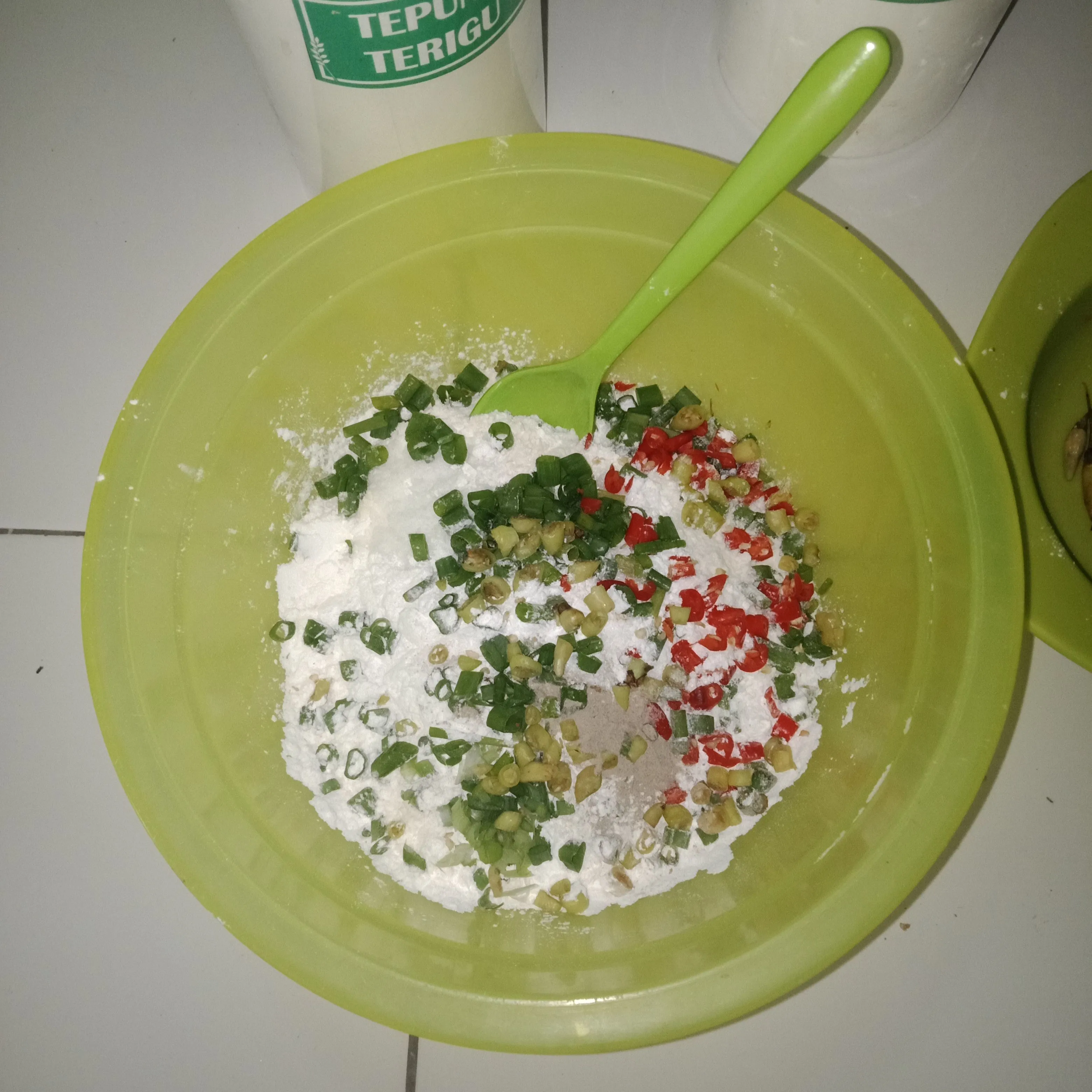Step 2 Batagor Pedas