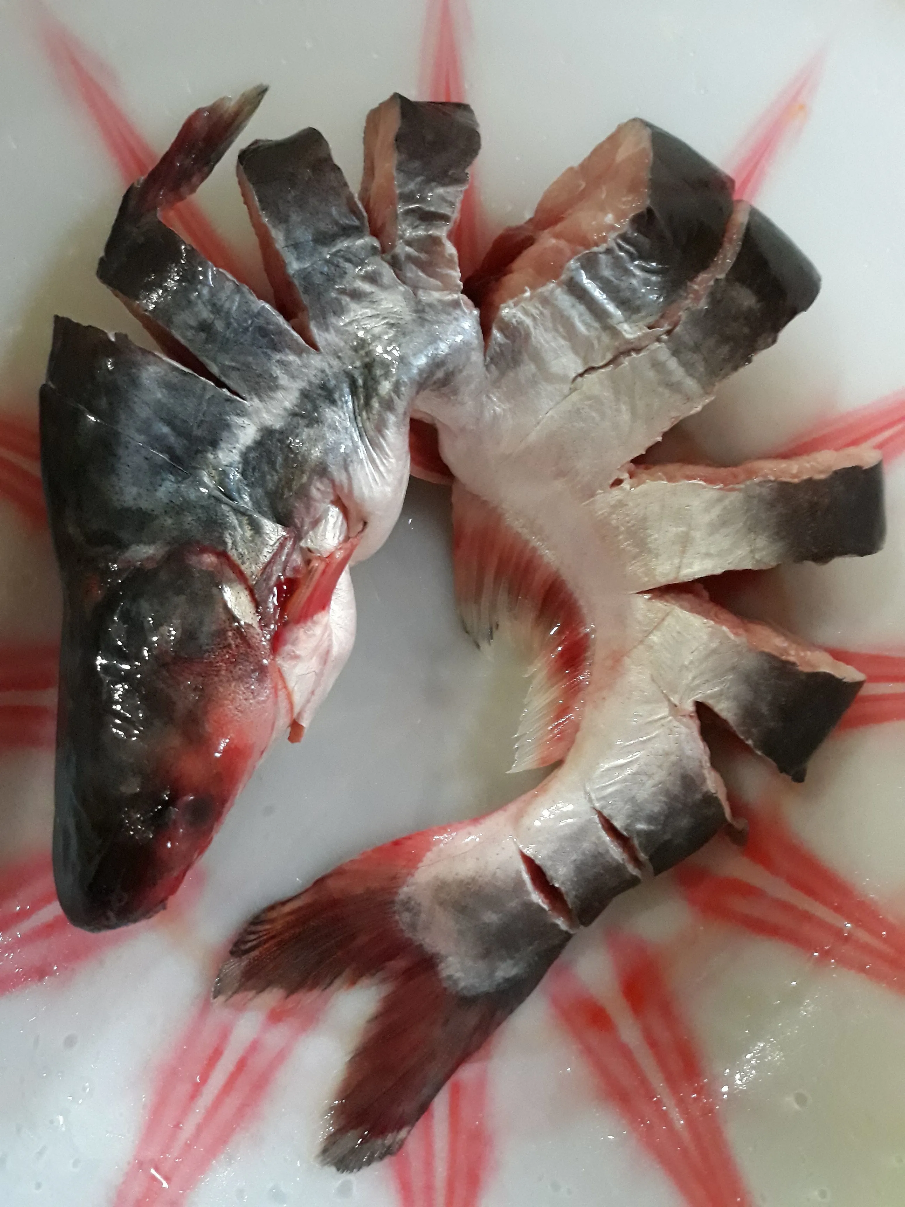 Step 1 Patin Bakar Sambal Matah