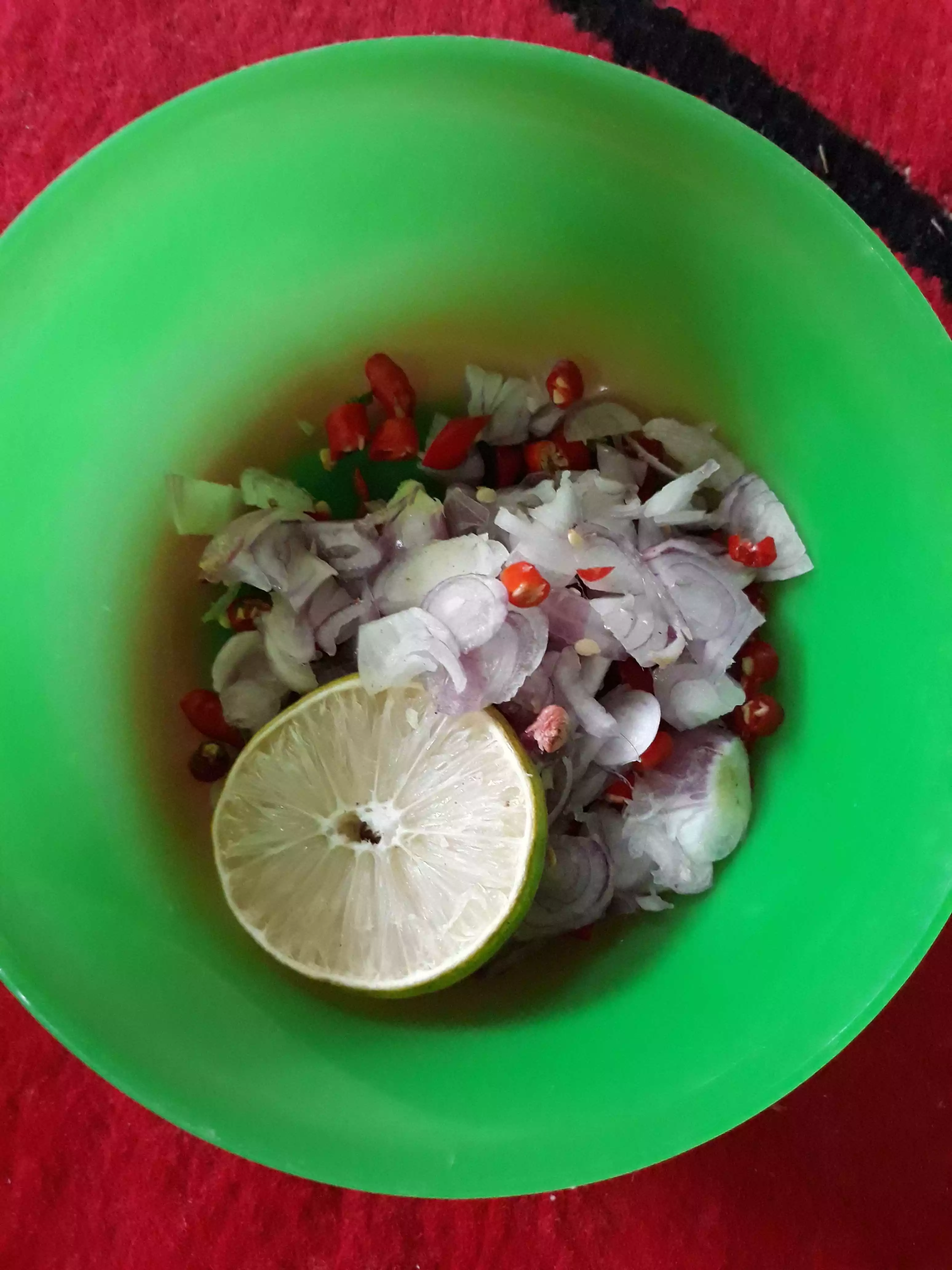Step 2 Patin Bakar Sambal Matah