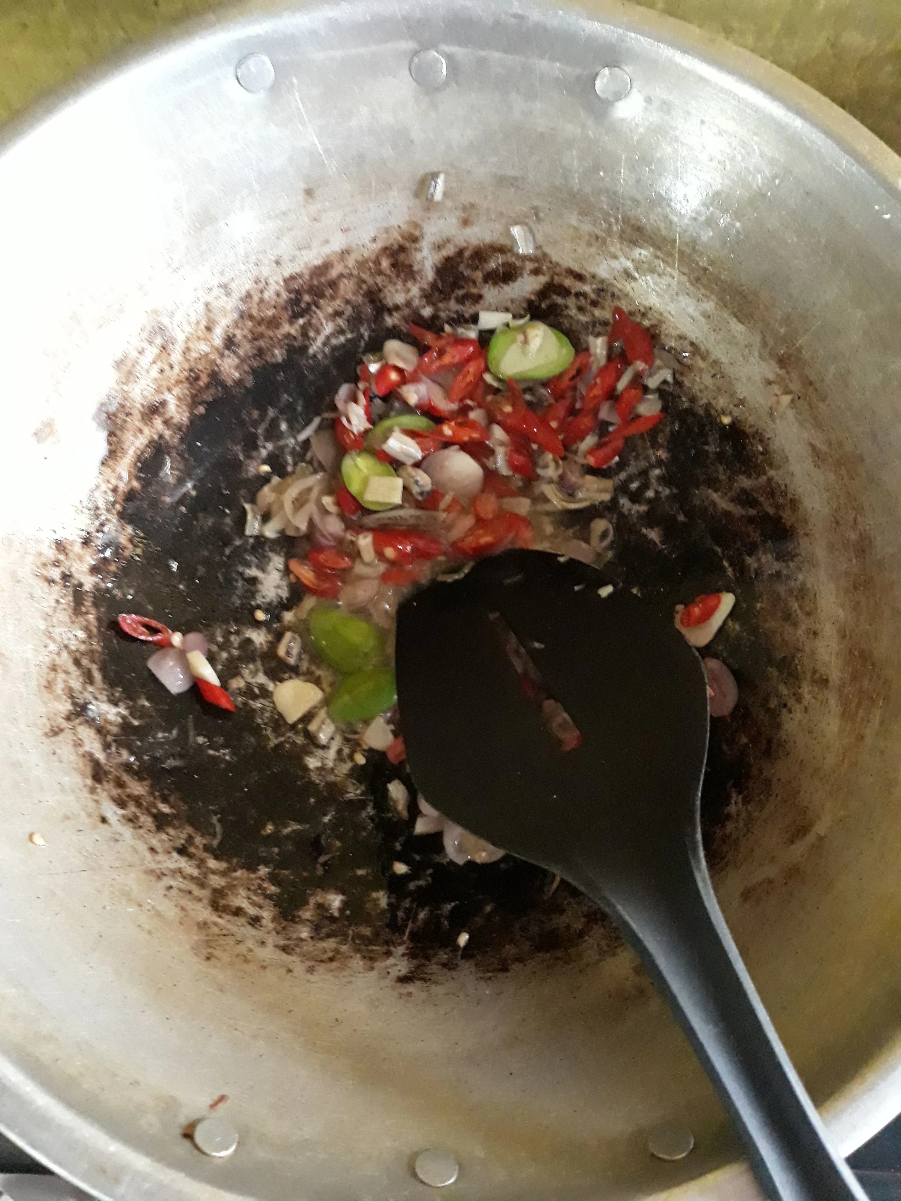 Step 3 Tumis Ikan Asin Labu Siam