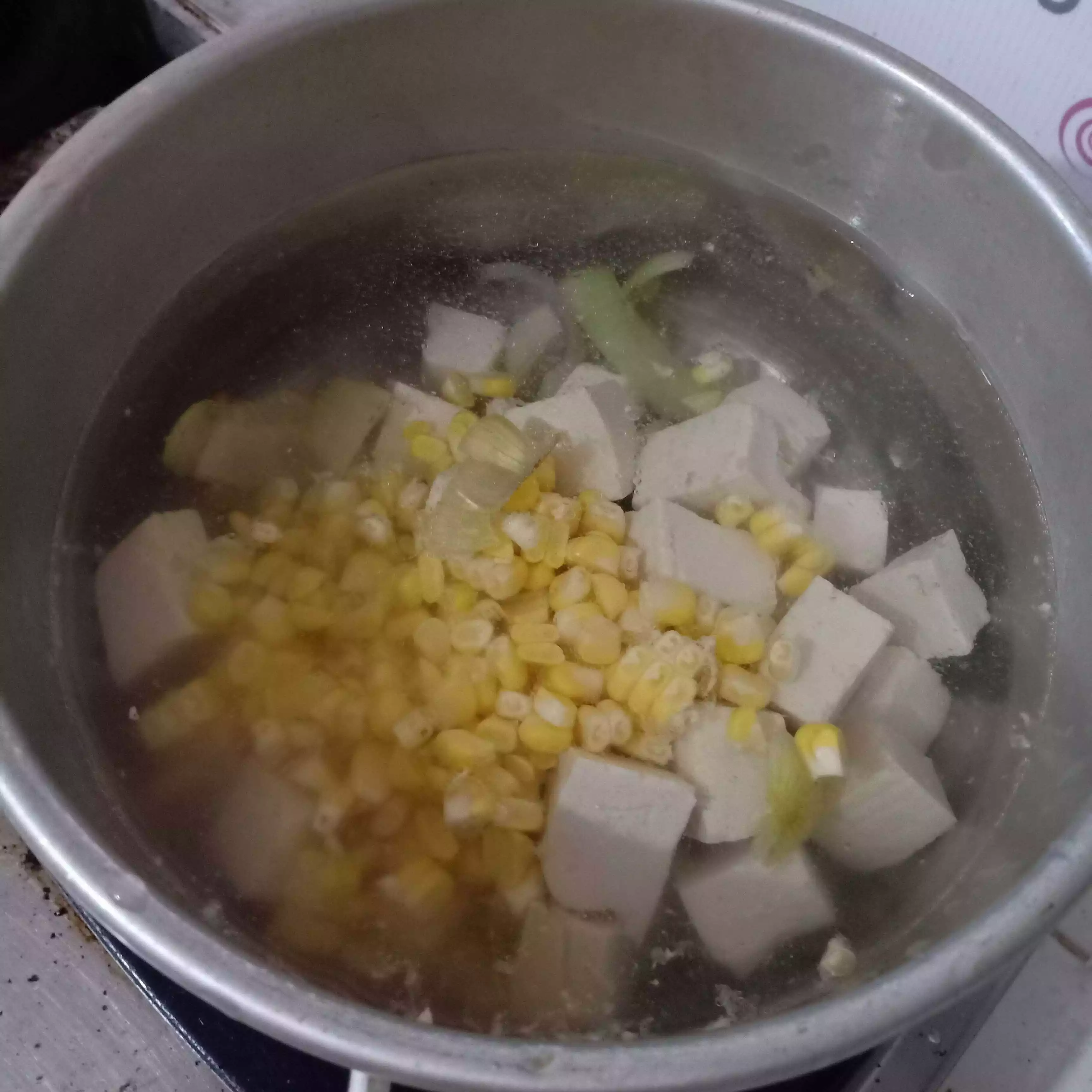 Step 3 Sup Tahu Jagung Buncis