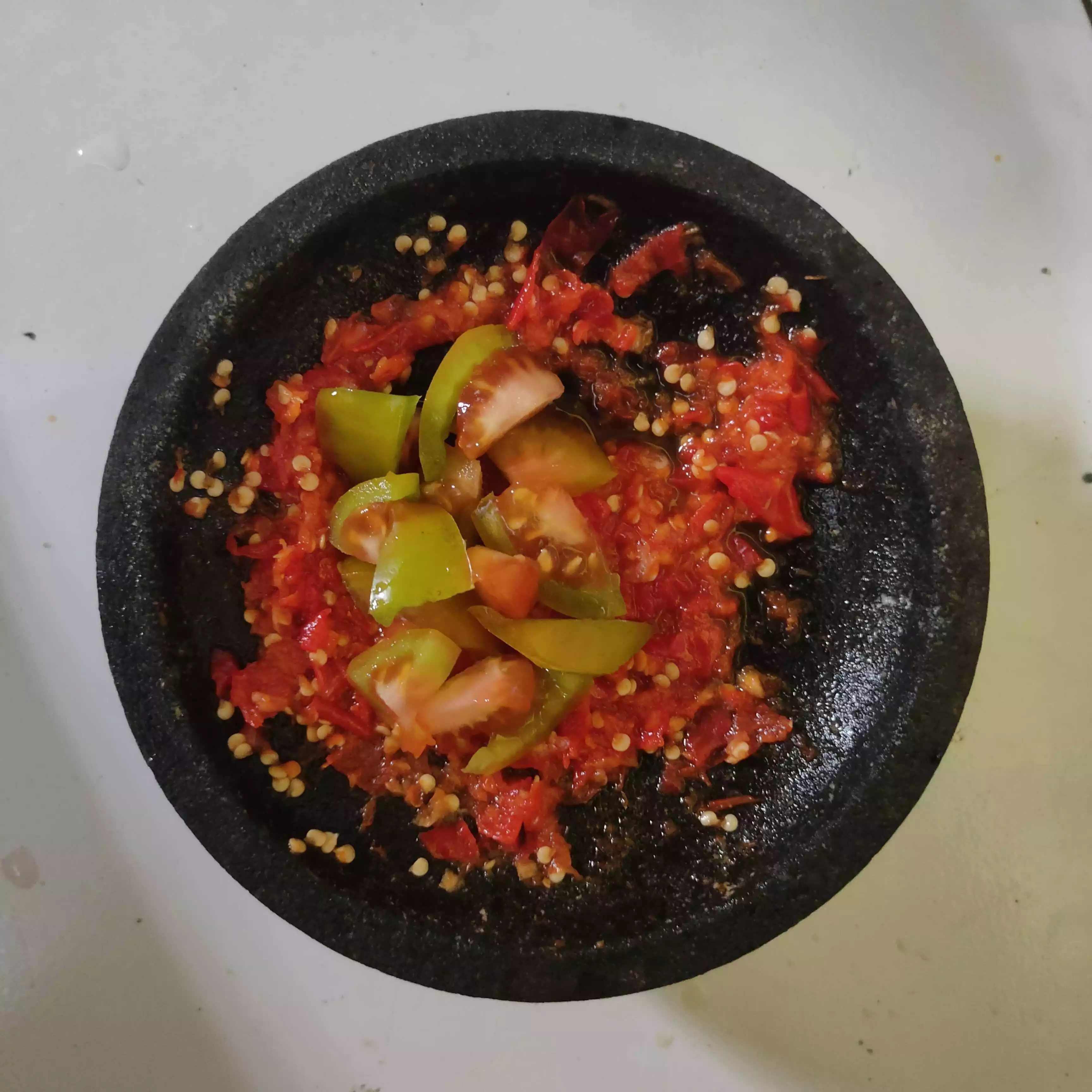 Step 5 Tahu Tempe Goreng Sambal Mentah