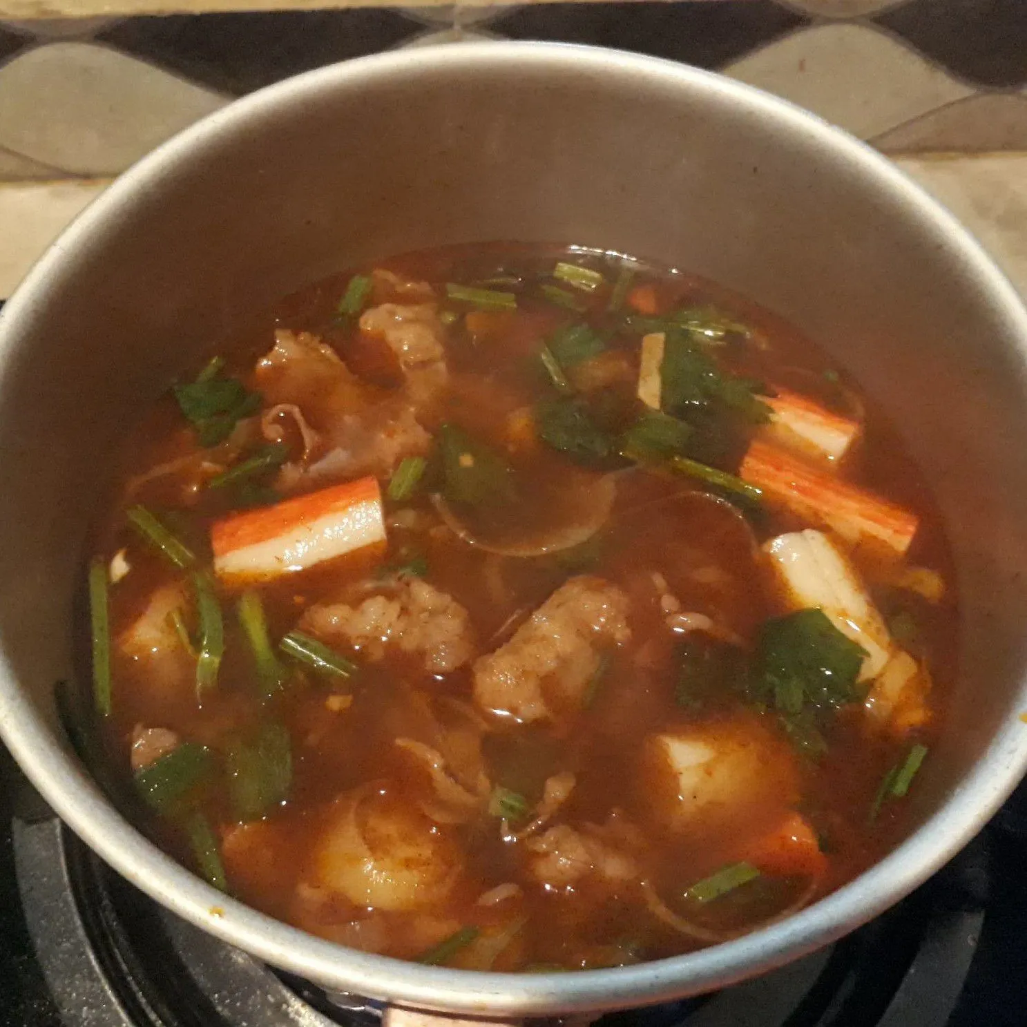 Step 5 Beef Slice Kuah Tom Yum