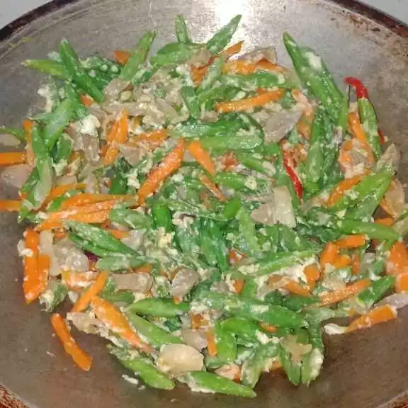 Step 5 Orak Arik Buncis Bakso