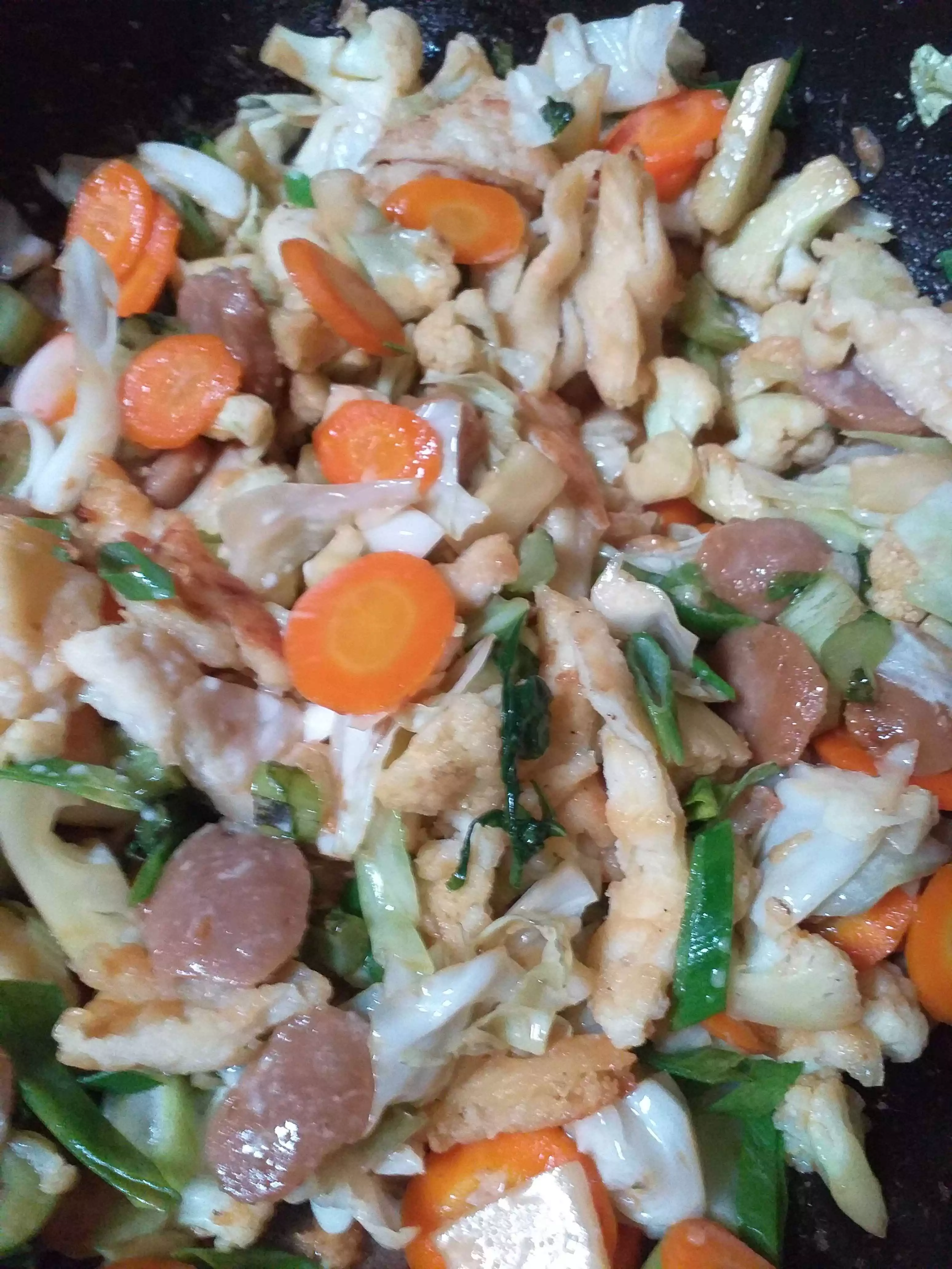 Step 9 Capcay Bakso Kekian