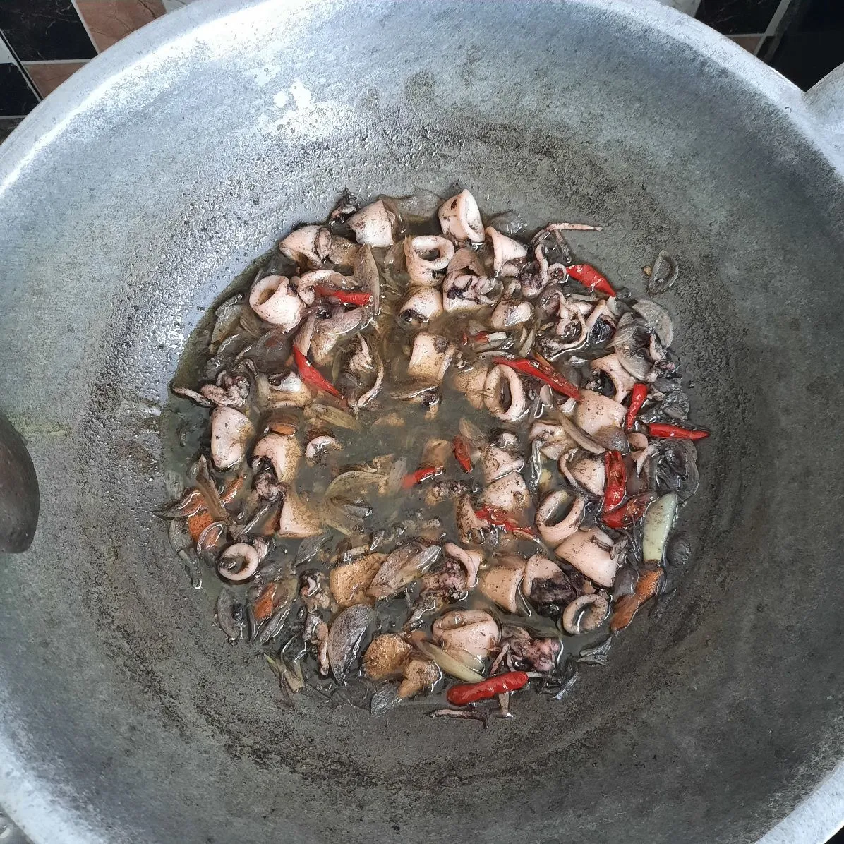 Step 6 Cumi Kuah Hitam