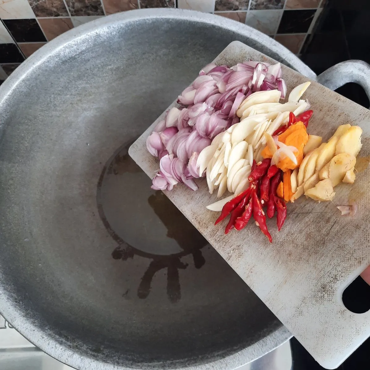 Step 3 Cumi Kuah Hitam