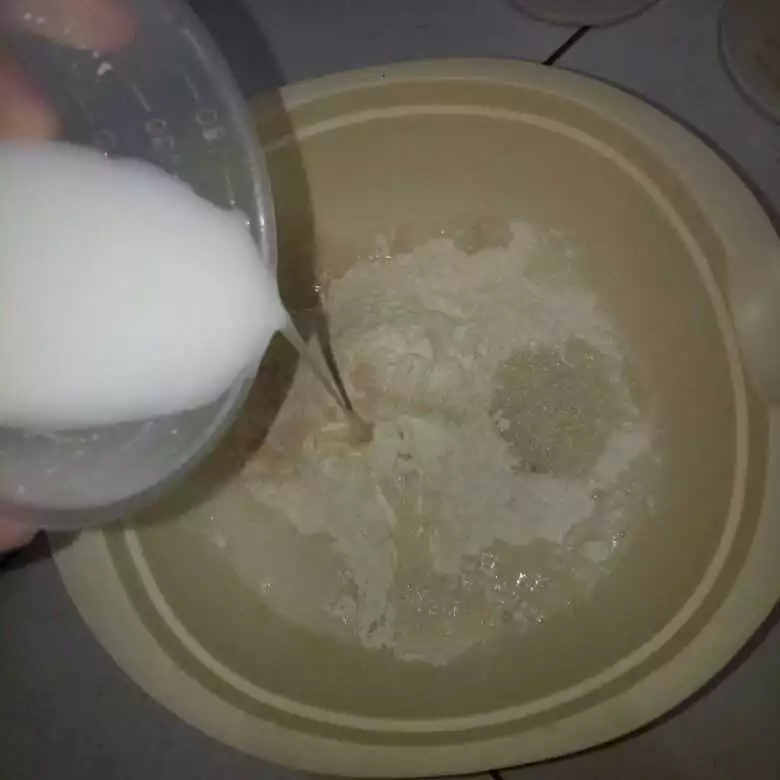 Step 2 Pao Kacang Coklat