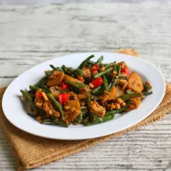 Tumis Tempe Bakso Kacang Panjang