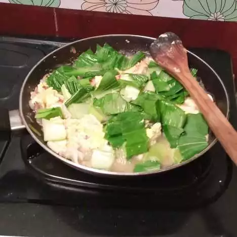 Step 4 Sawi Tauge Telur