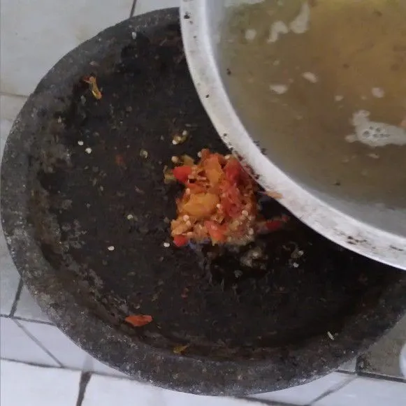 Step 4 Sambal Tempe Penyet Kemangi