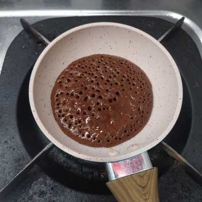 Step 6 Bunny Coffee Choco Pancake #RecookKreasiKopi