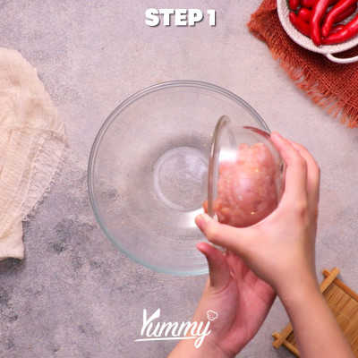 Step 1 Thai Fried Money Bag