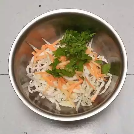 Step 1 Dadar Sayur