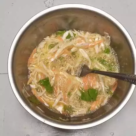 Step 3 Dadar Sayur