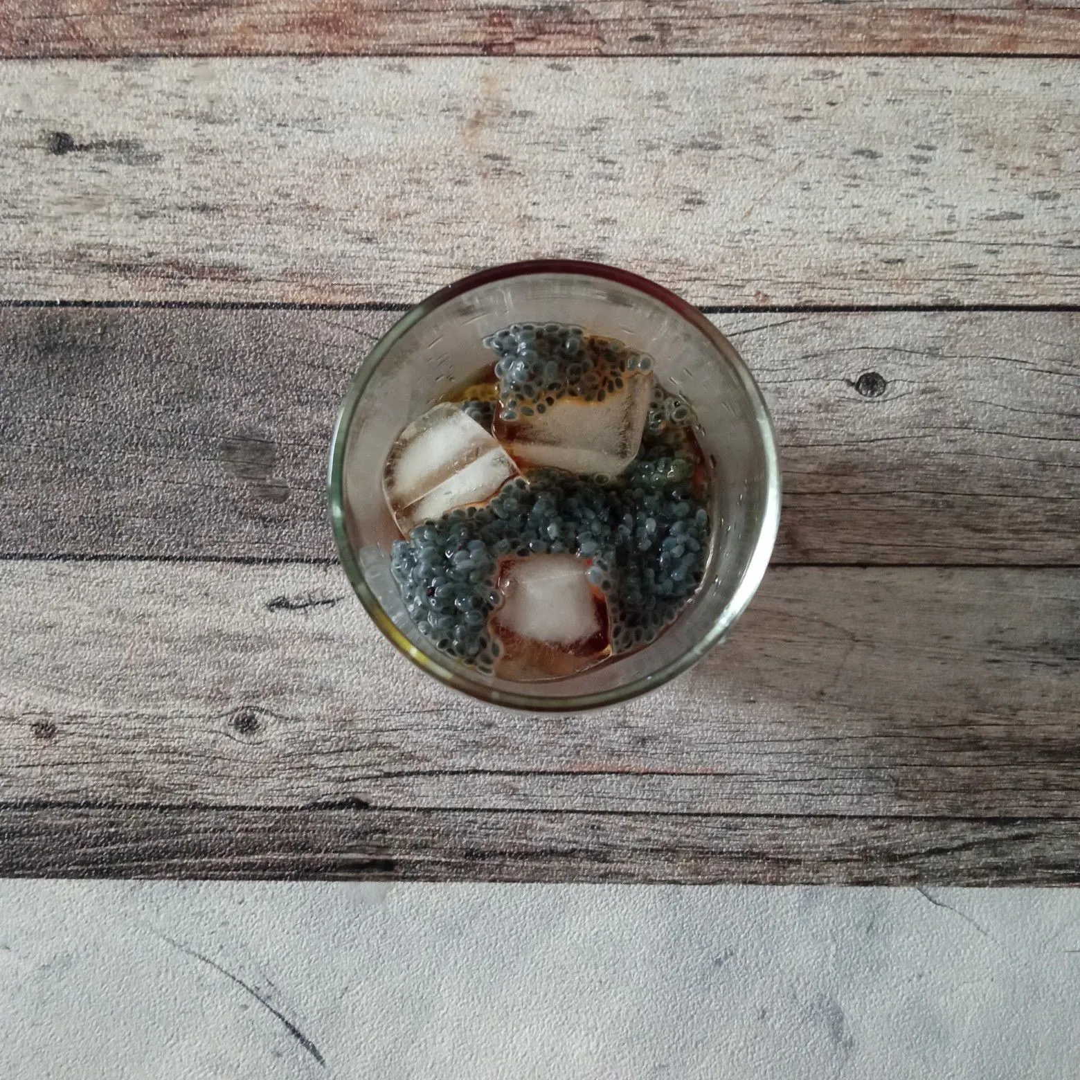 Step 3 Dalgona Matcha Selasih Gulmer
