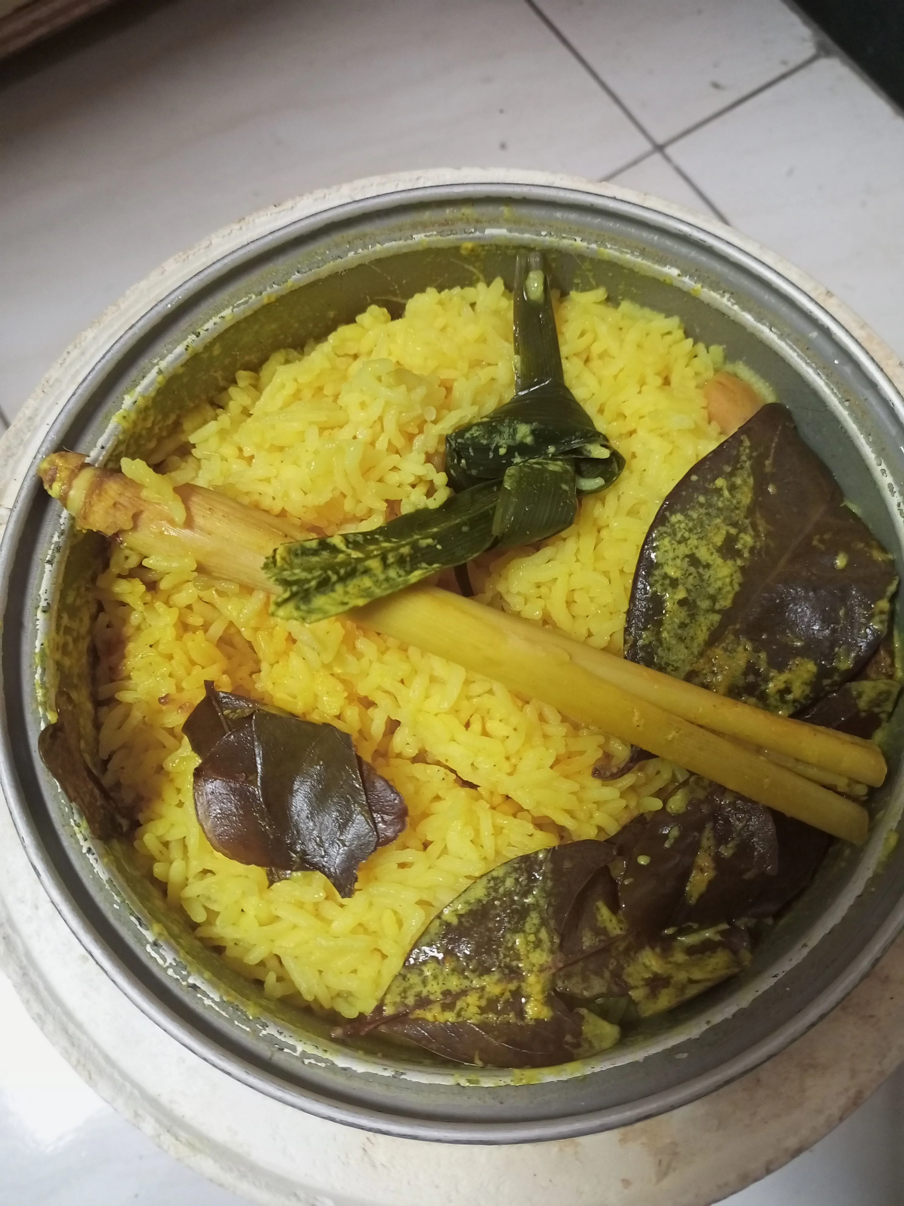 Step 4 Nasi Kuning Magic Com