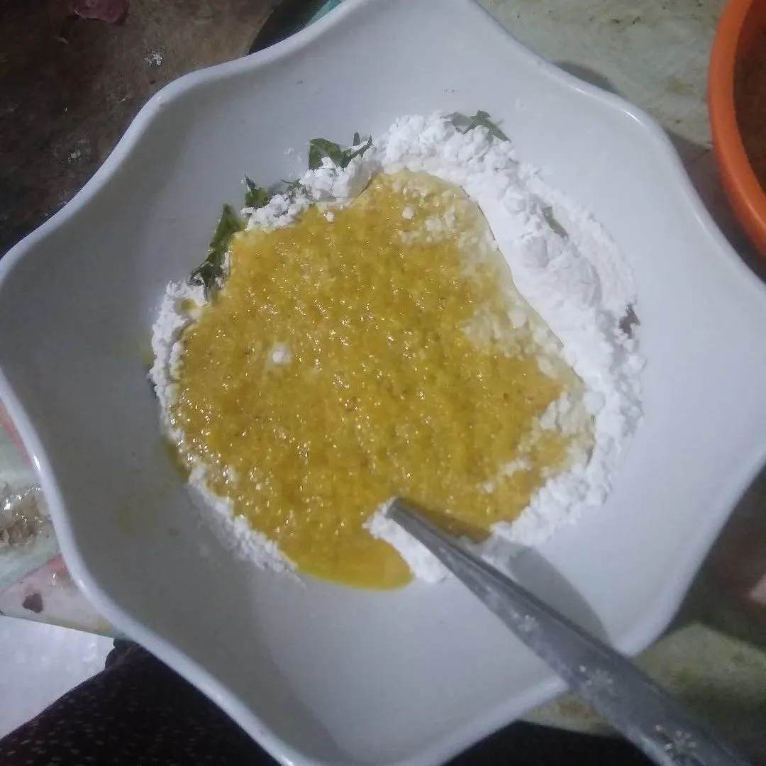 Step 3 Rempeyek Ebi