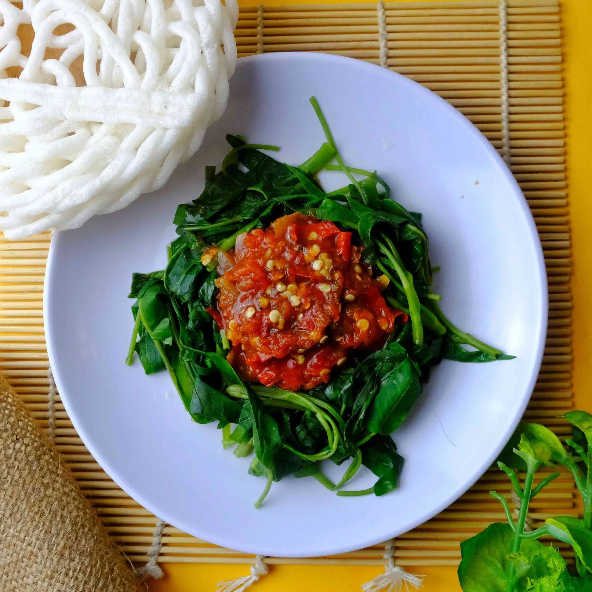 Rujak Kangkung Sederhana