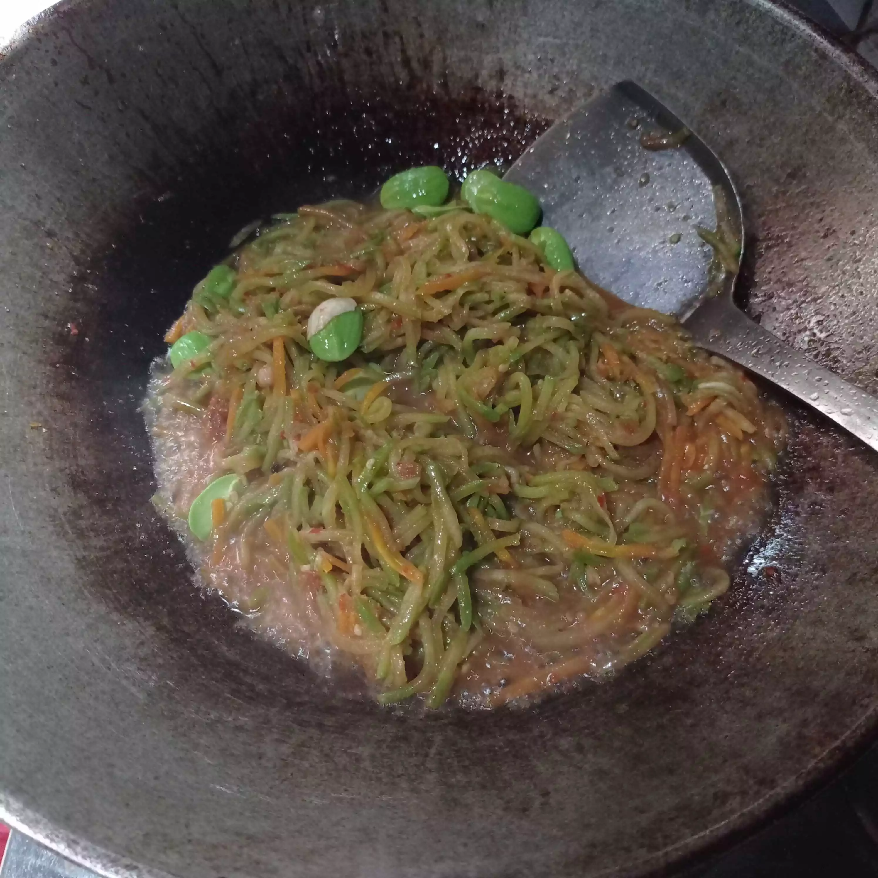 Step 5 Tumis Labu Siam Pete