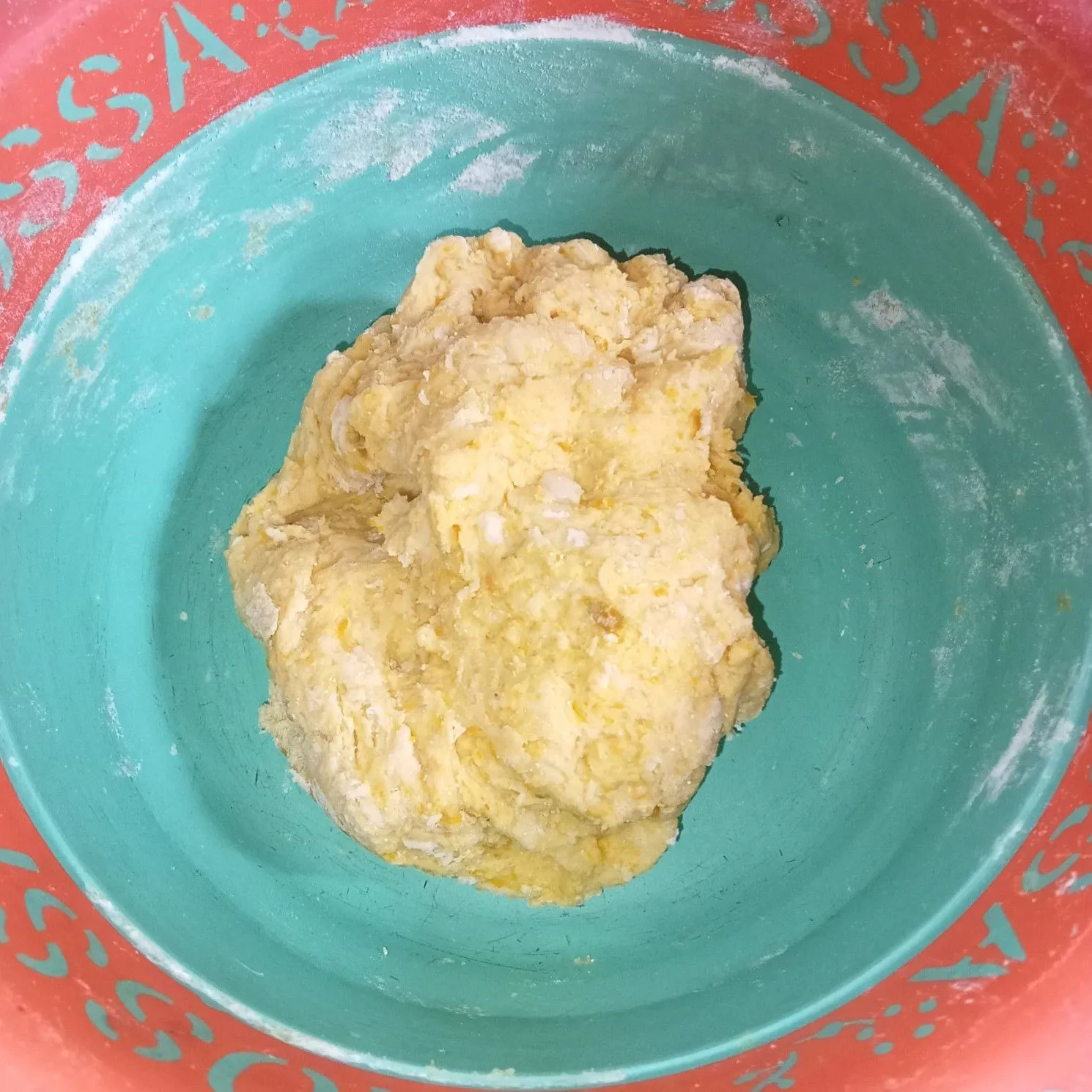Step 2 Roti Goreng Labu Kuning Isi Meses