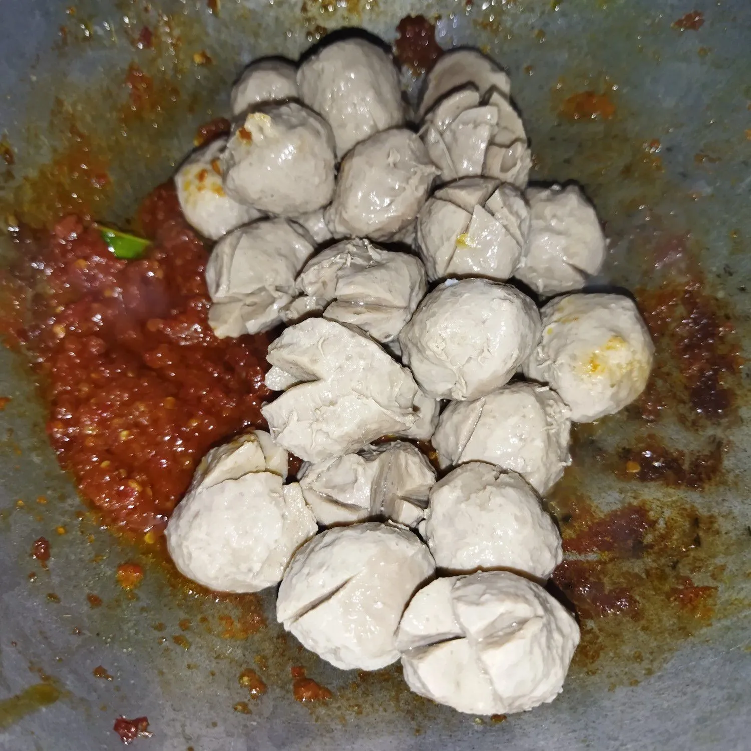 Step 7 Bakso Pentol Mercon
