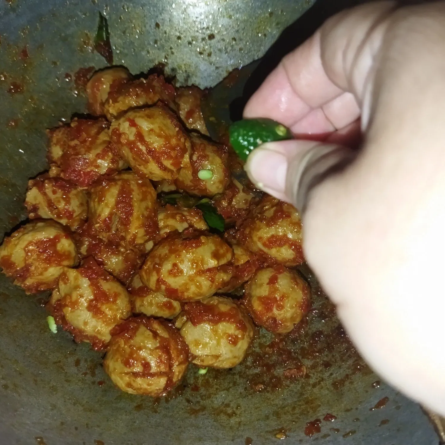 Step 8 Bakso Pentol Mercon