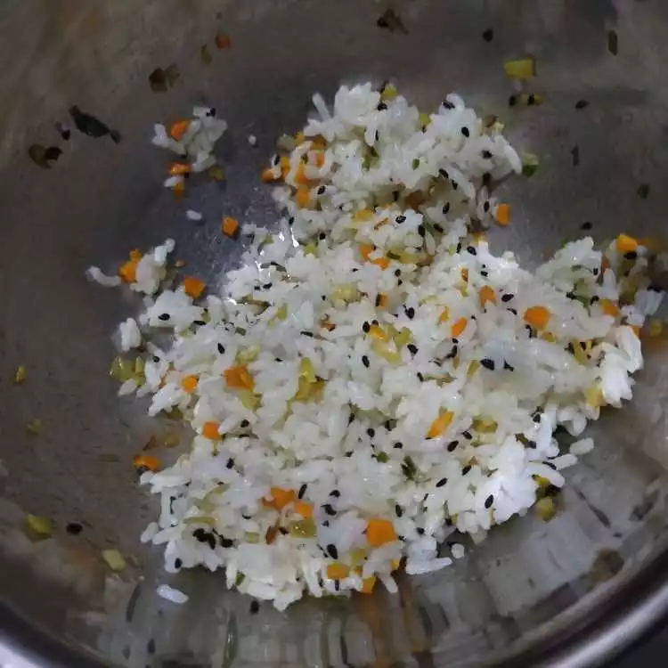 Step 3 Vegetable Rice Ball