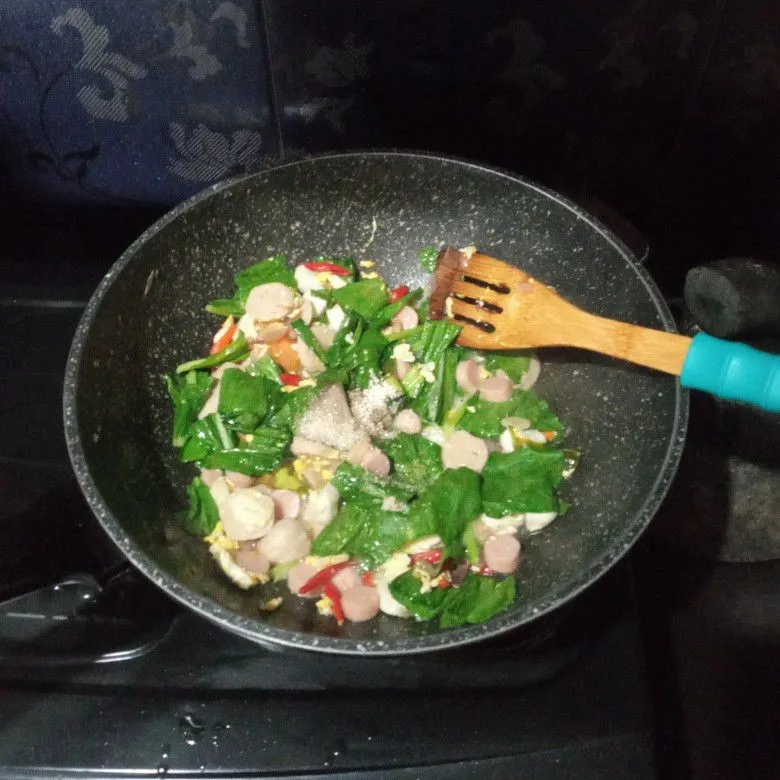 Step 4 Nasi tumis sawi gila