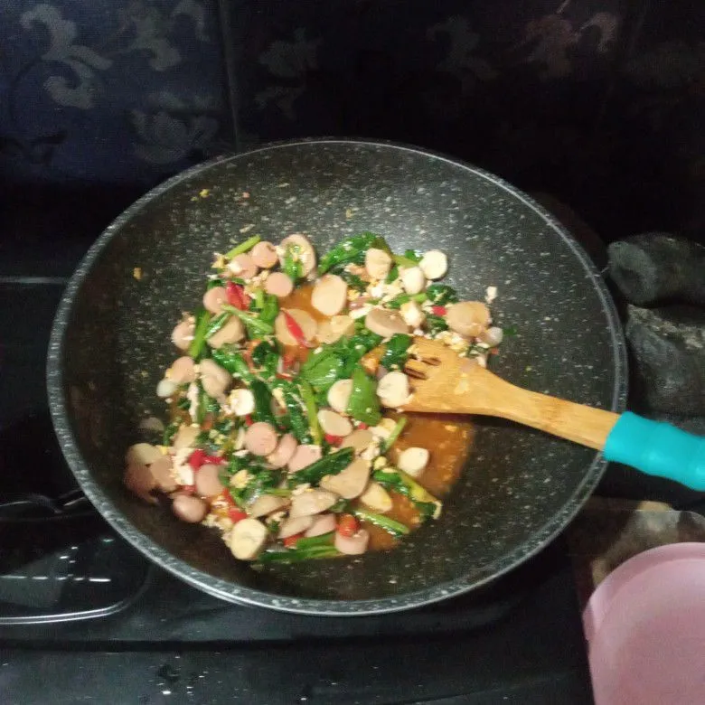 Step 5 Nasi tumis sawi gila
